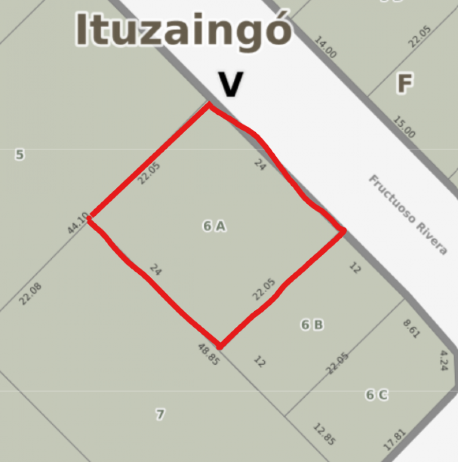 Lote en venta Ituzaingo Zonificacion SI