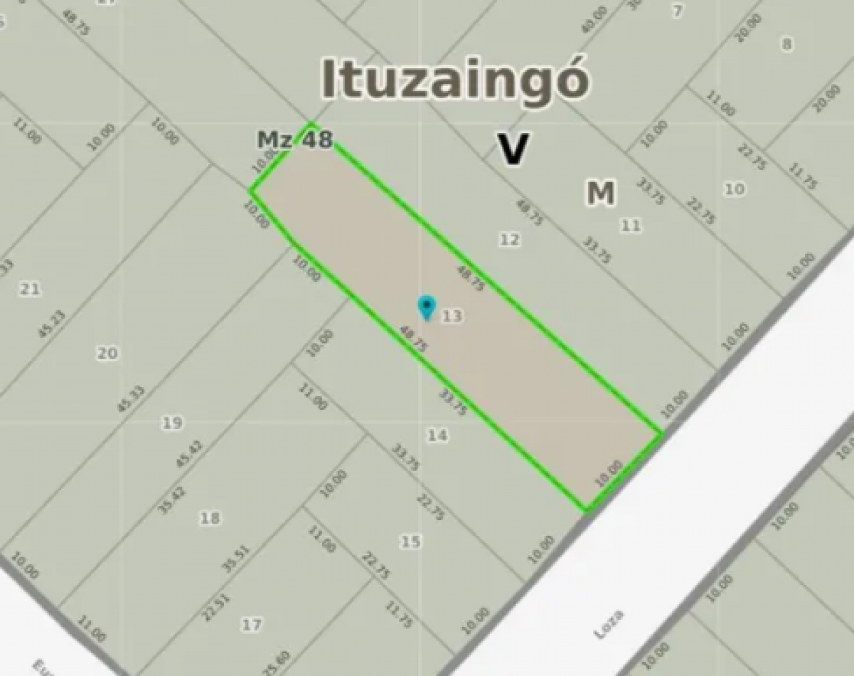 Venta Terreno zona industrial Ituzaingo