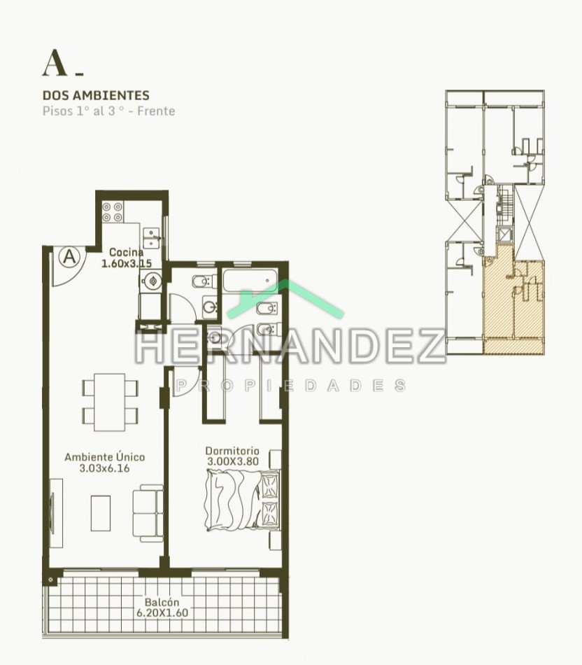 Venta Departamento Monoambiente - Emprendimiento en Pozo - Moron Abel Costa 761 - Financia